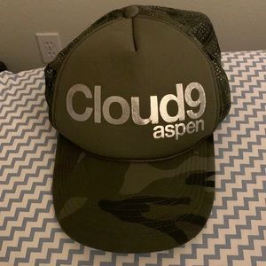 Cloud 9 Aspen camo trucker hat